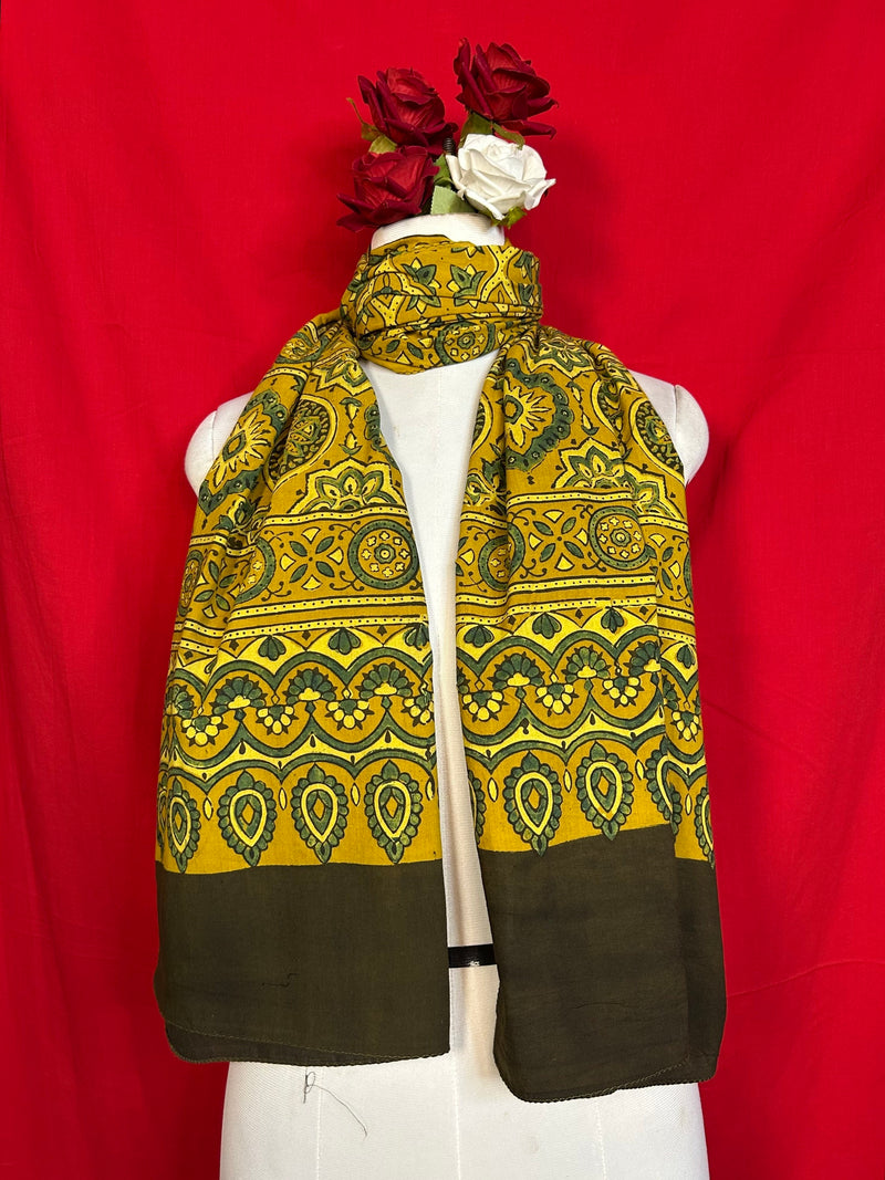 Ajrakh Cotton Stole