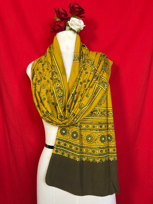 Ajrakh Handblock Printed Cotton Stoles