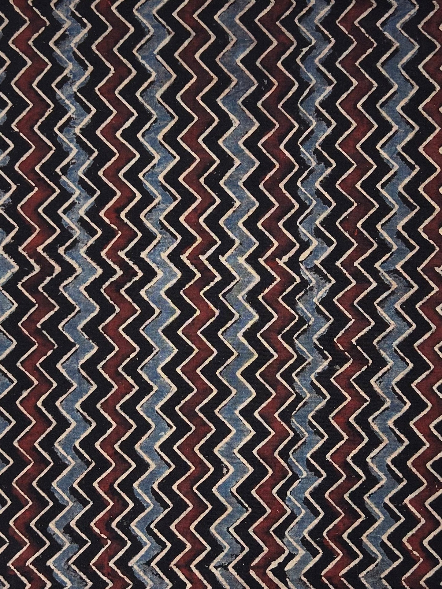 Ajrakh Handblock Printed Cotton Fabric