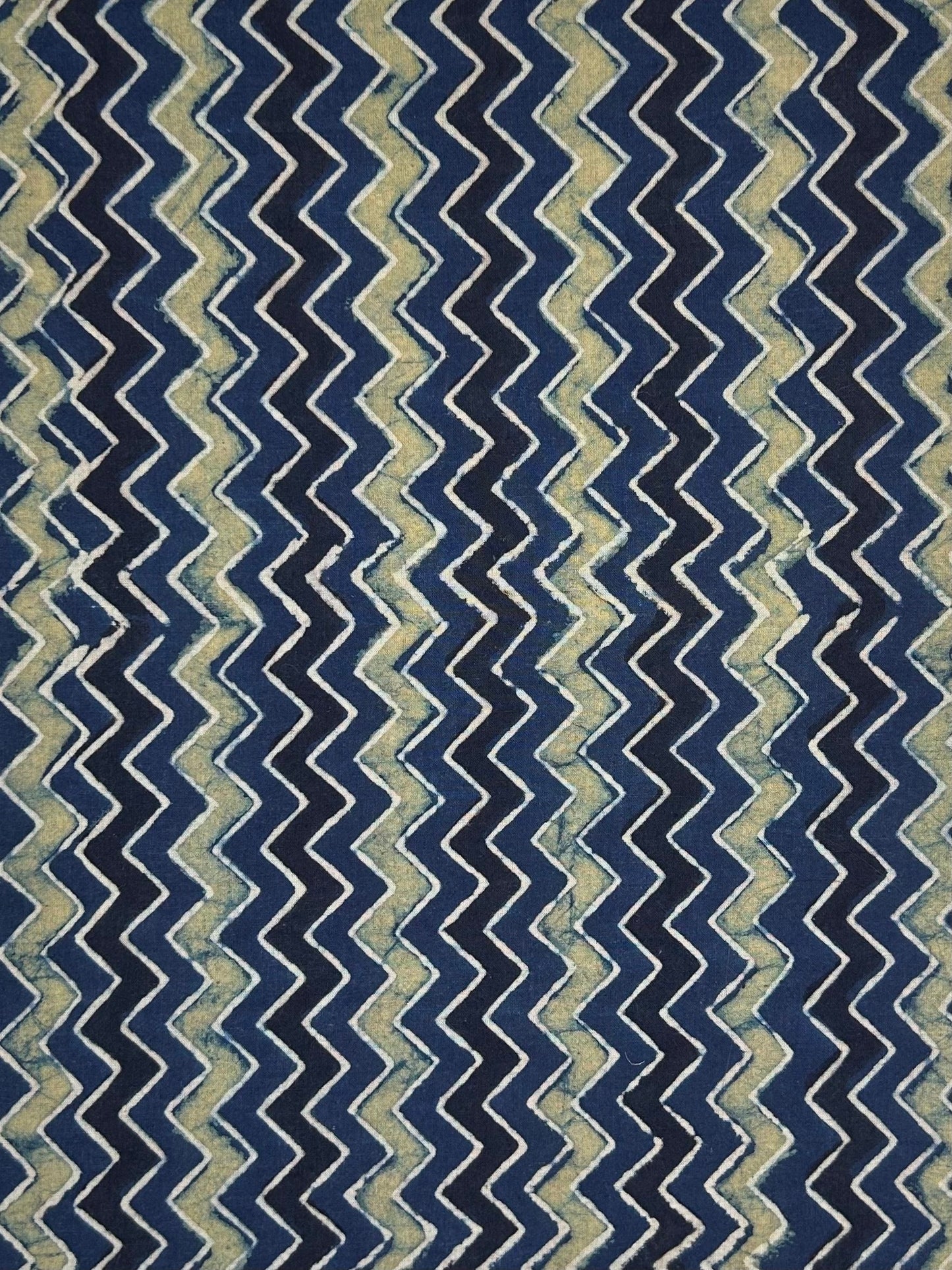 Ajrakh Handblock Printed Cotton Fabric