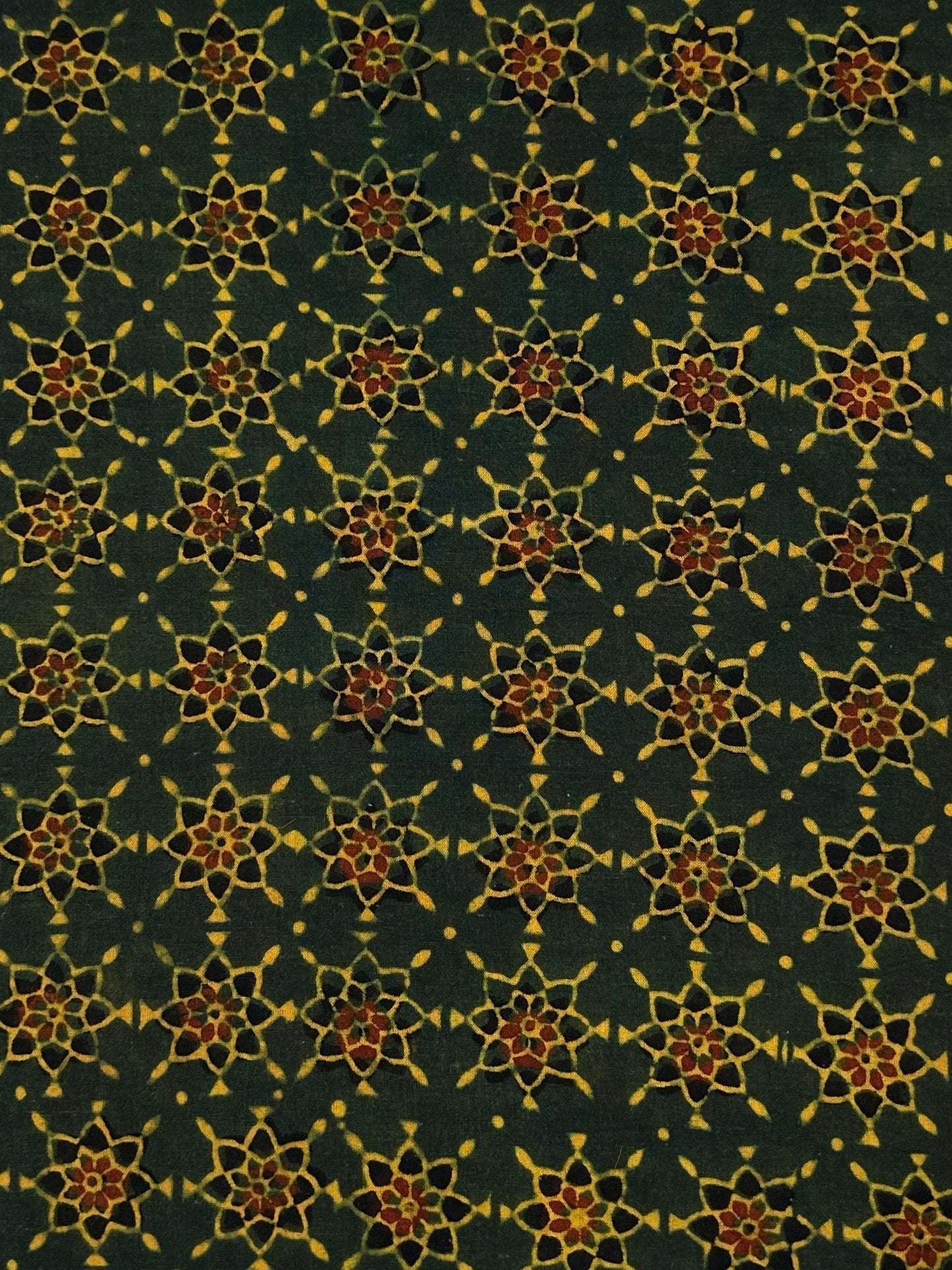 Ajrakh Handblock Printed Cotton Fabric
