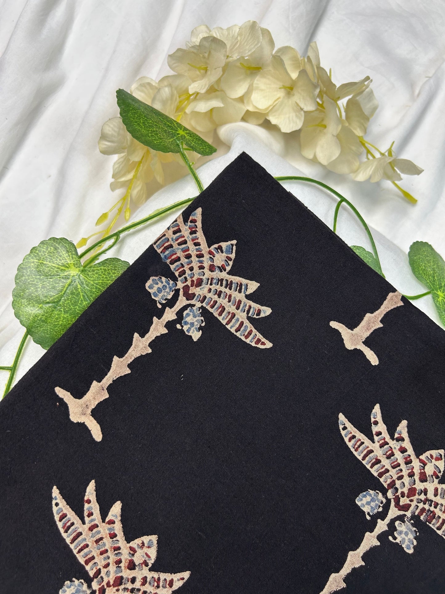Ajrakh Handblock Printed Cotton Fabric