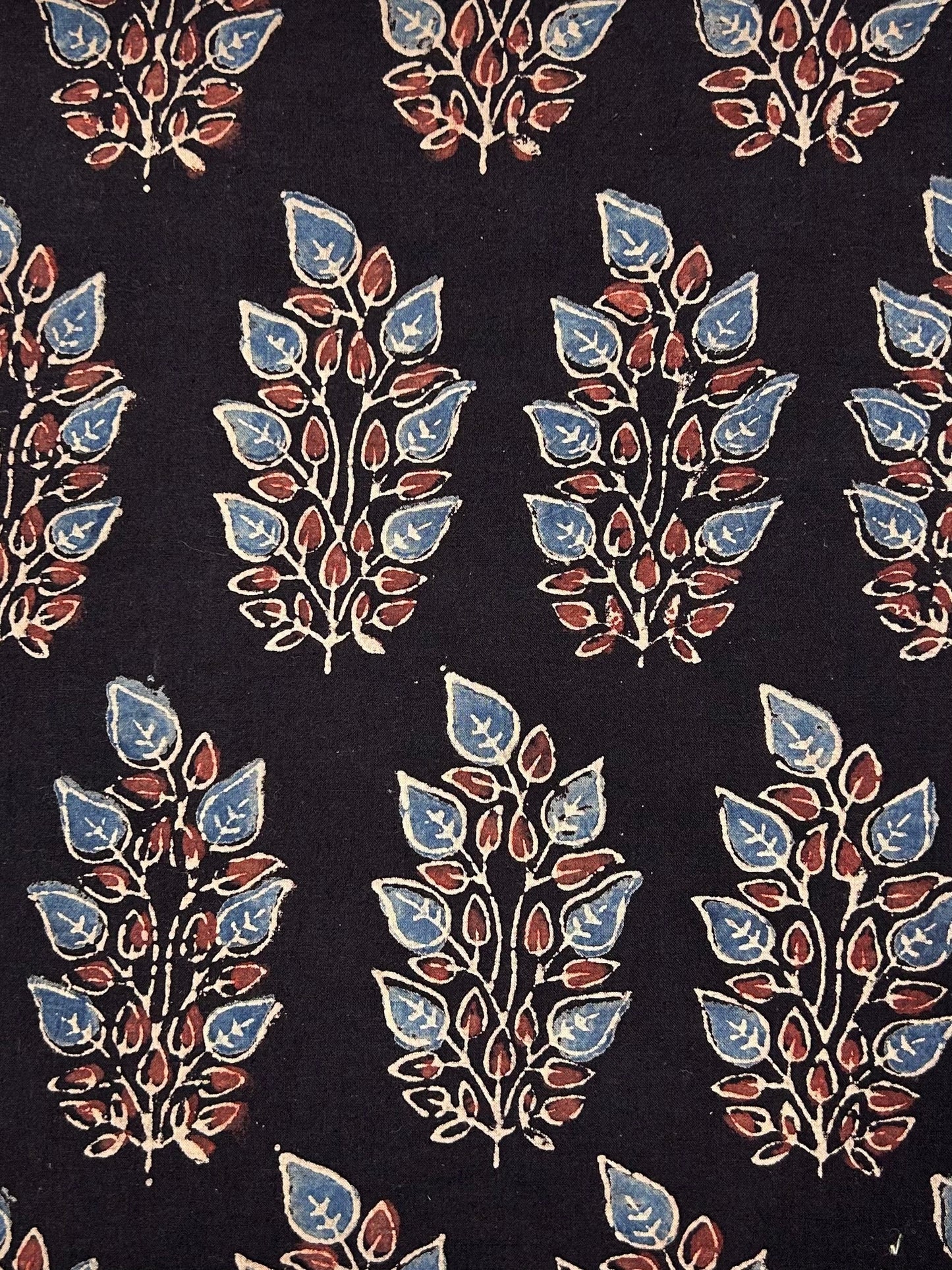 Ajrakh Handblock Printed Cotton Fabric