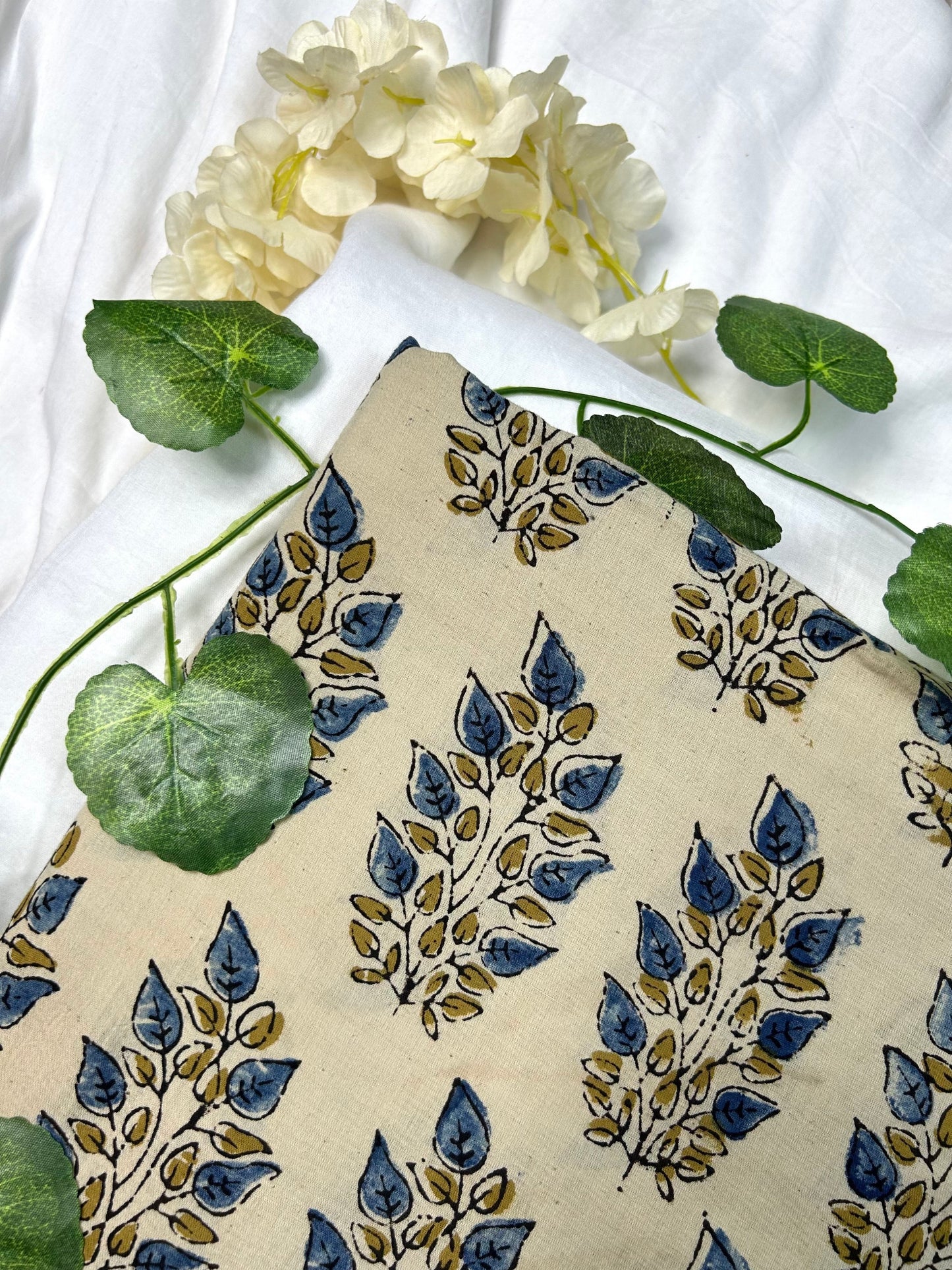 Ajrakh Handblock Printed Cotton Fabric