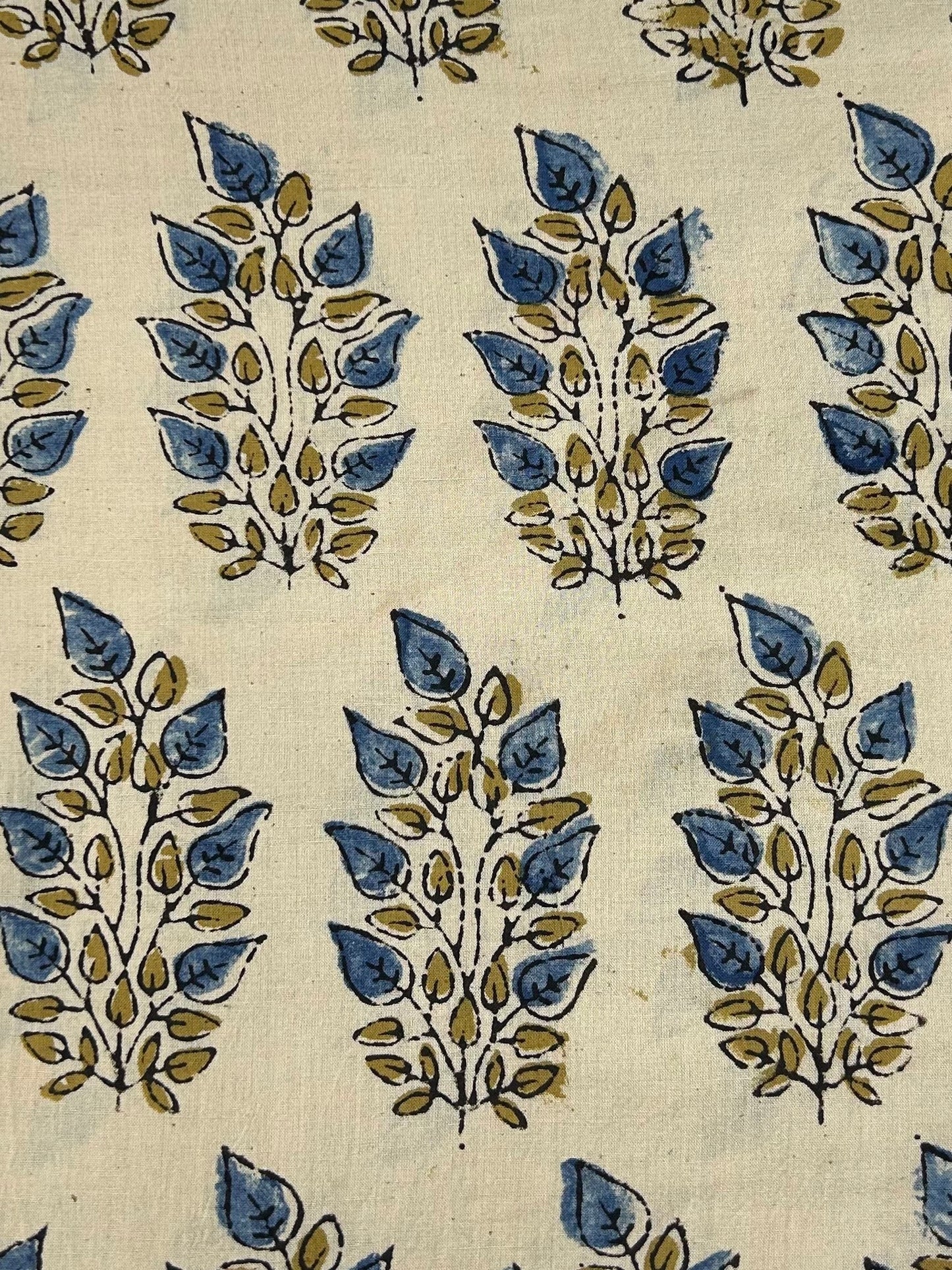 Ajrakh Handblock Printed Cotton Fabric
