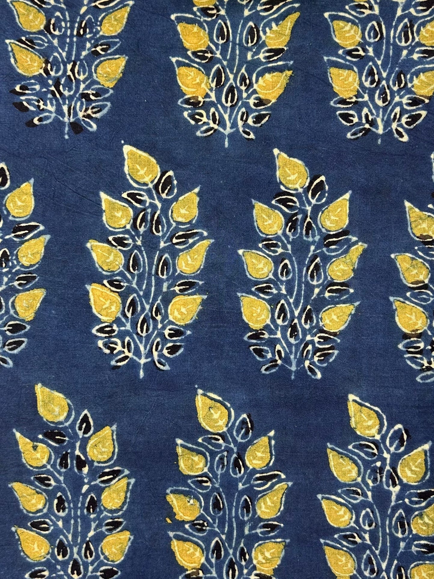 Ajrakh Handblock Printed Cotton Fabric