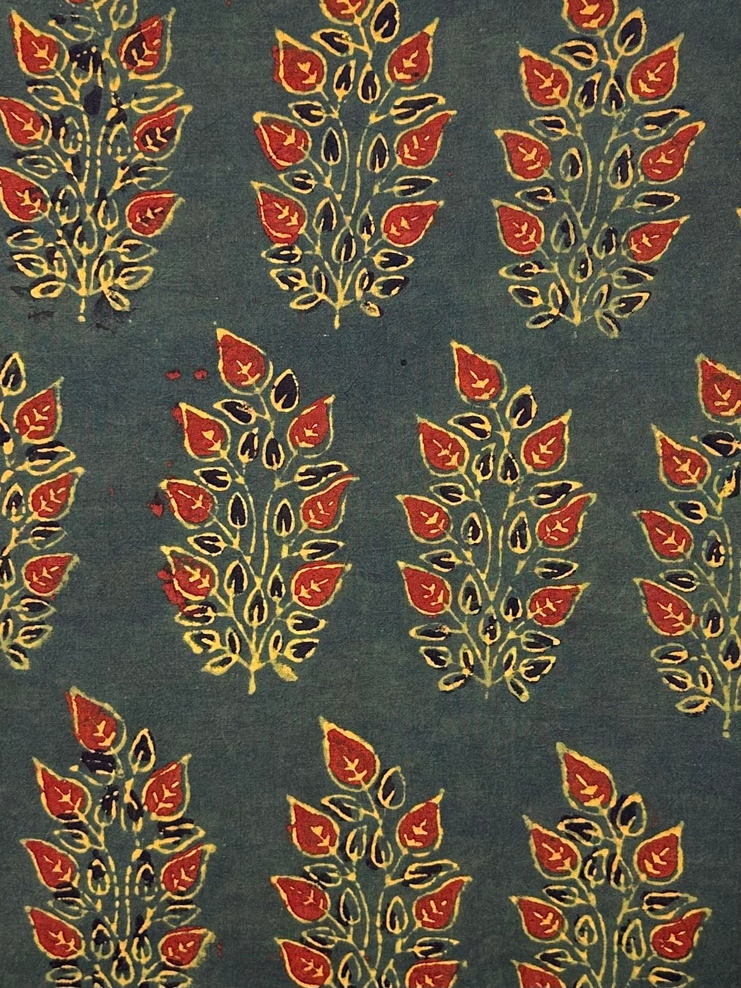 Ajrakh Handblock Printed Cotton Fabric
