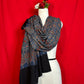 Handcrafted Blue Ajrakh Cotton Dupatta with Geometric Motif Pattern