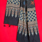 Handcrafted Ajrakh Cotton Dupatta with Ethnic Motif Design