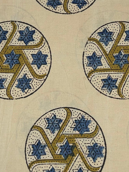 Ajrakh Handblock Printed Cotton Fabric