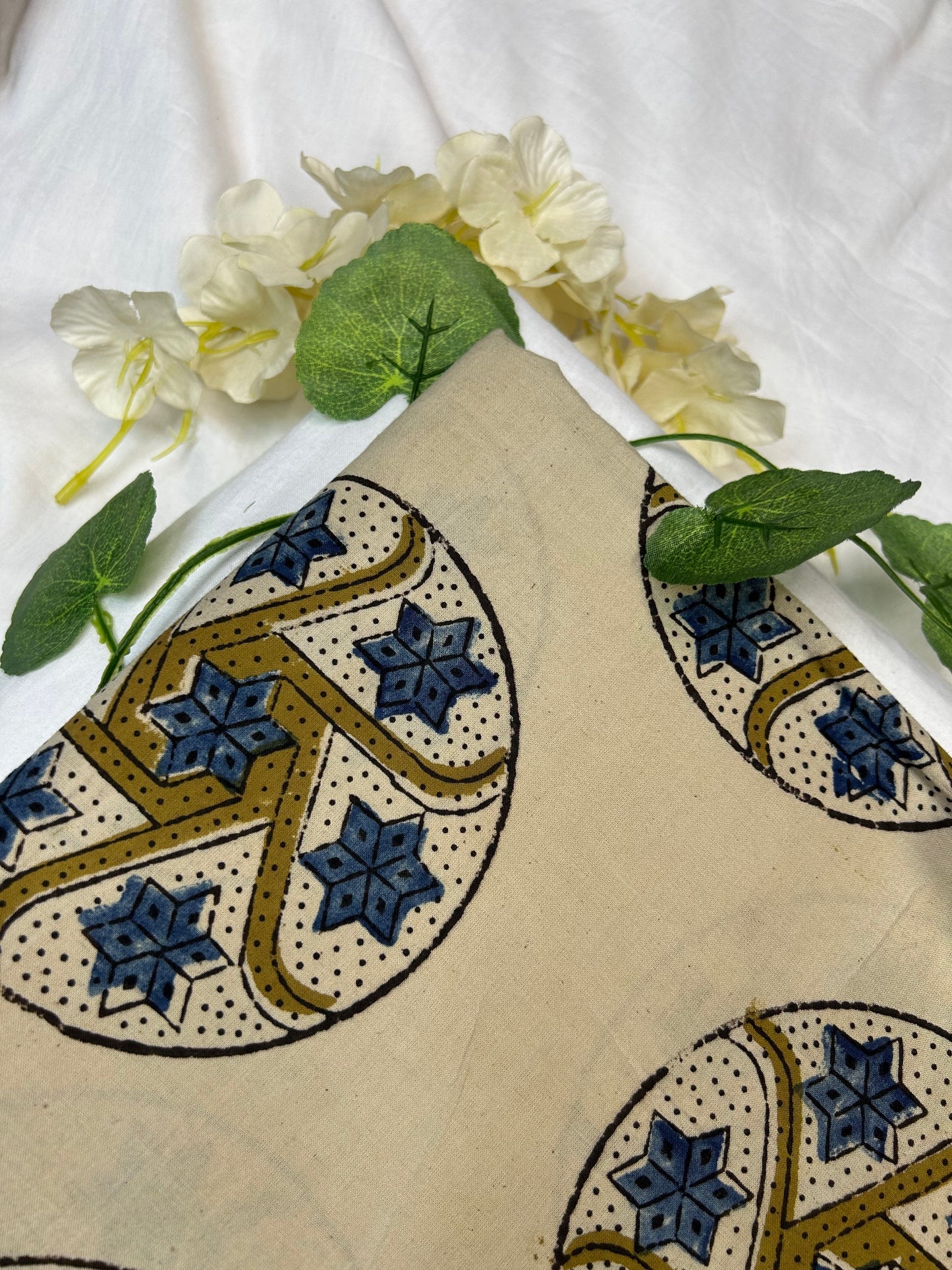 Ajrakh Handblock Printed Cotton Fabric