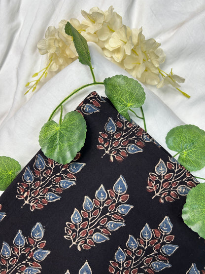 Ajrakh Handblock Printed Cotton Fabric