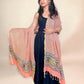 Warm Peach Anokhi Handblock Printed Cotton Dupatta