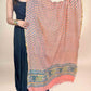Warm Peach Anokhi Handblock Printed Cotton Dupatta