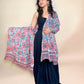 White Anokhi handblock printed cotton dupatta