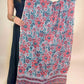 White Anokhi handblock printed cotton dupatta
