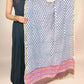 Off White Anokhi handblock printed cotton dupatta