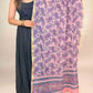 Dusty Blush Pink Anokhi Handblock Printed Cotton Dupatta