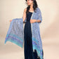 Soft Powder Blue Anokhi Handblock Printed Cotton Dupatta