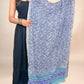 Soft Powder Blue Anokhi Handblock Printed Cotton Dupatta