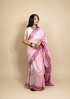 Anokhi Chanderi Silk Saree Pink 