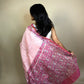 Anokhi Chanderi Silk Saree pink 