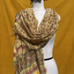 Yellow Anokhi Chanderi Dupatta with Traditional Floral Handblock Print
