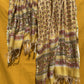 Premium Chanderi Dupatta for Women with Yellow Floral Ethnic Pattern