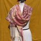 Pink Anokhi Chanderi Dupatta with Traditional Handblock Print