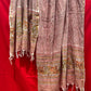 Anokhi handblock printed cotton linen dupatta