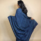 Assam Silk Handblock Printed Saree Blue