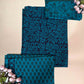Teal Blue Banjara Handblock Printed Cotton Suit Set