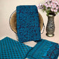 Teal Blue Banjara Handblock Printed Cotton Suit Set