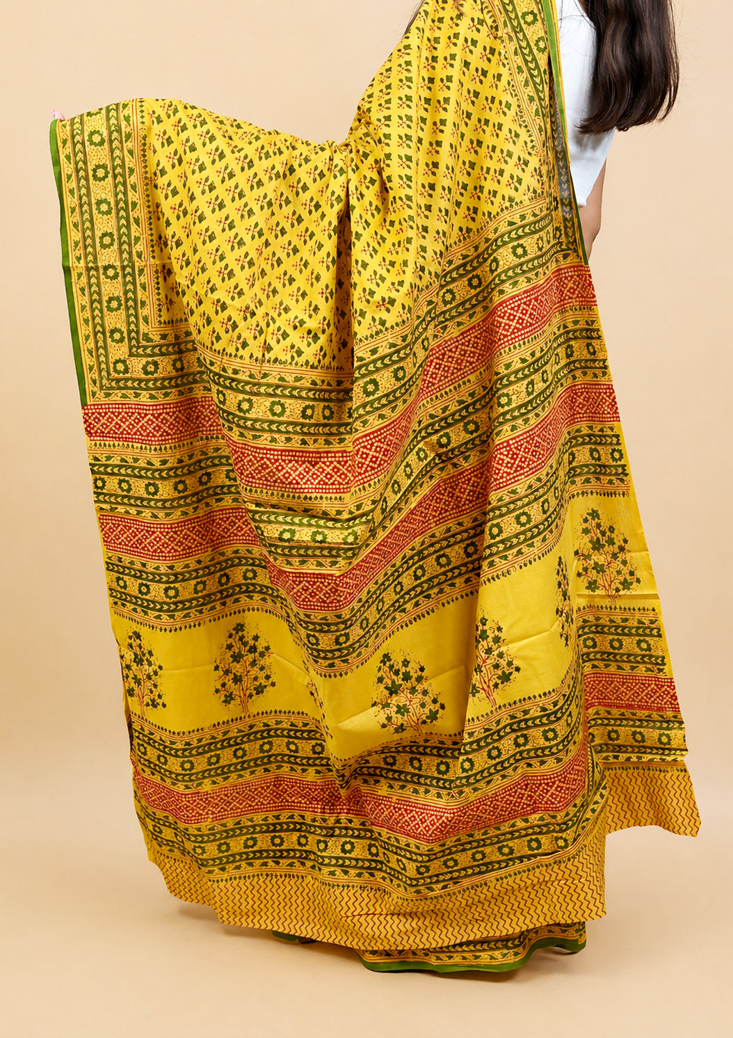 Banjara Handblock Printed Cotton Saree
