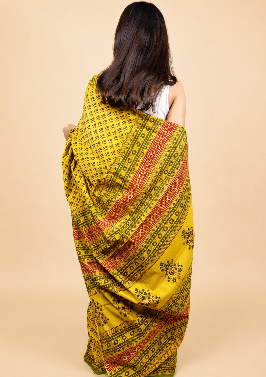 Banjara Handblock Printed Cotton Saree
