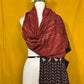 Traditional Black Maroon Cotton Dupatta with Geometric Print