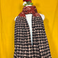 Black And Maroon Handblock Printed Cotton Dupatta