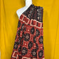 Traditional Black Maroon Handblock Printed Cotton Dupatta for Women