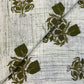 Multicolor Brush Hand Block Printed Fabric | Emerald Green