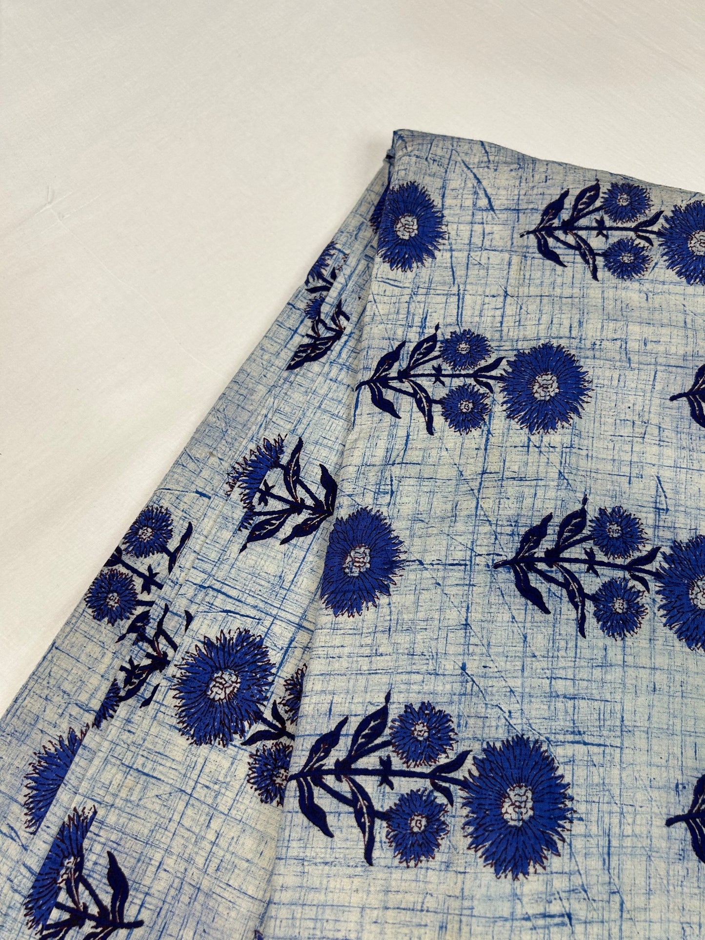 Brush Hand Block Printed fabric