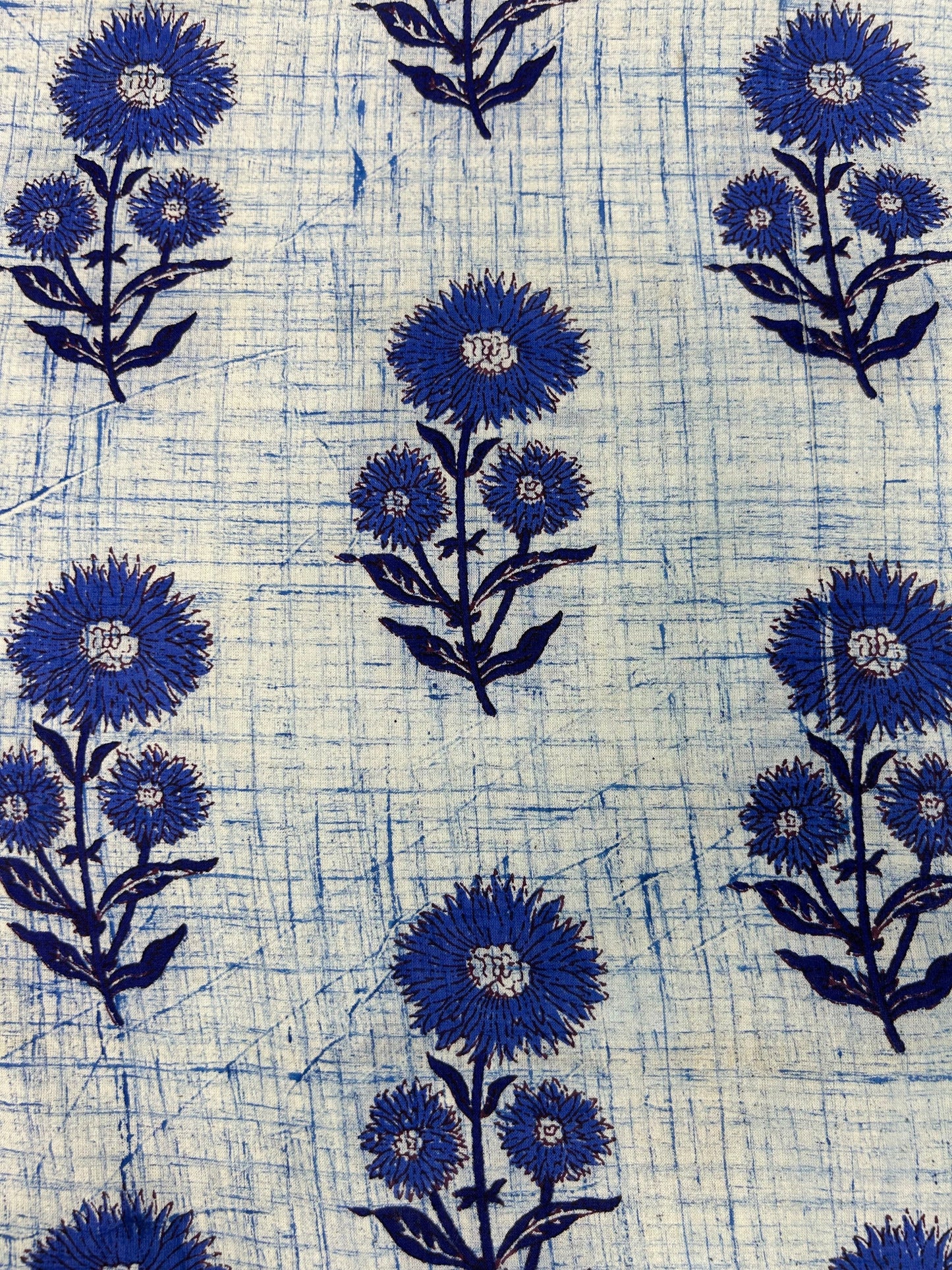 Brush Hand Block Printed fabric