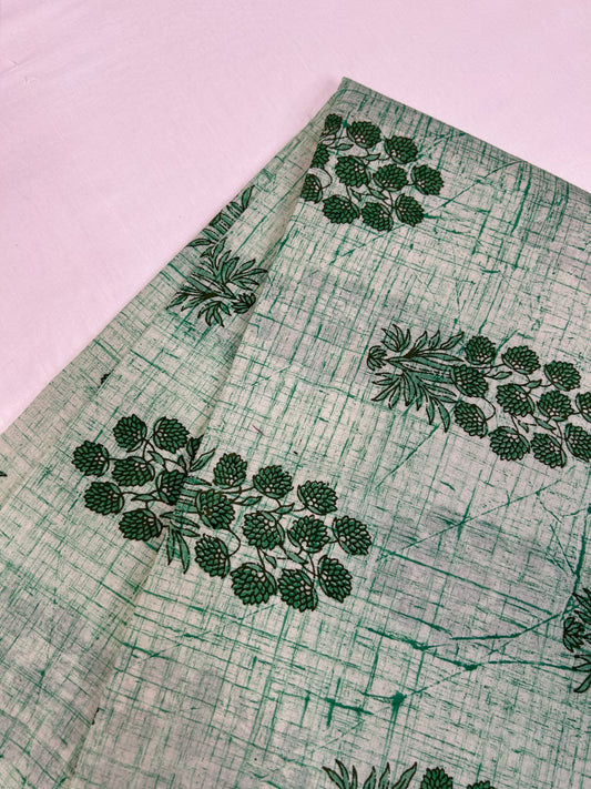 Brush Hand Block Printed fabric