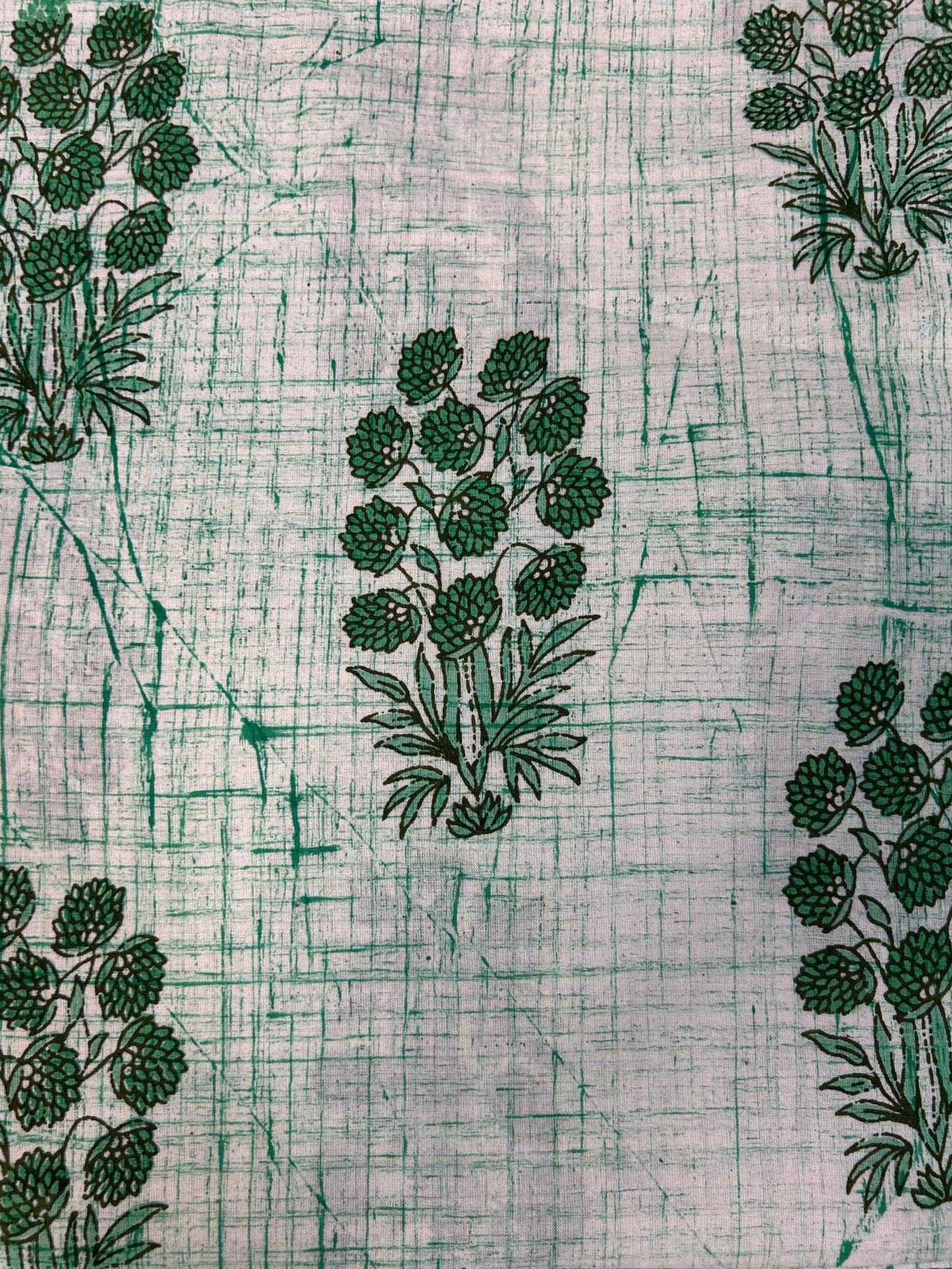 Brush Hand Block Printed fabric
