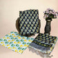 Black Chanderi Handblock Printed Suit Set