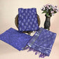 Royal Purple Chanderi Handblock Printed Suit Set