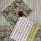 Olive Green Chanderi Handblock Printed Suit Set