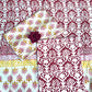 Multicolor Chanderi Handblock Printed Suit Set | Rani Pink
