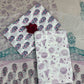 Ivory Chiffon Handblock Printed Cotton Suit Set