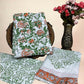 White Cotton Dupatta Three- Piece Suits