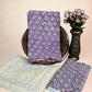 Purple Cotton Dupatta Three- Piece Suits